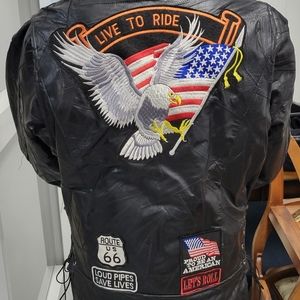 3XL Leather Motorcycle Jacket